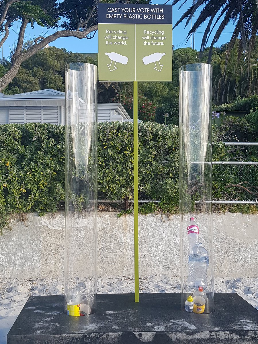 Petco_Official's tweet photo. Come on down to #Clifton4 for the @WavescapeSA film festival and #castyourvote with your empty #PET bottle. #plasticbottlesarenottrash https://t.co/hKILiW2n6I