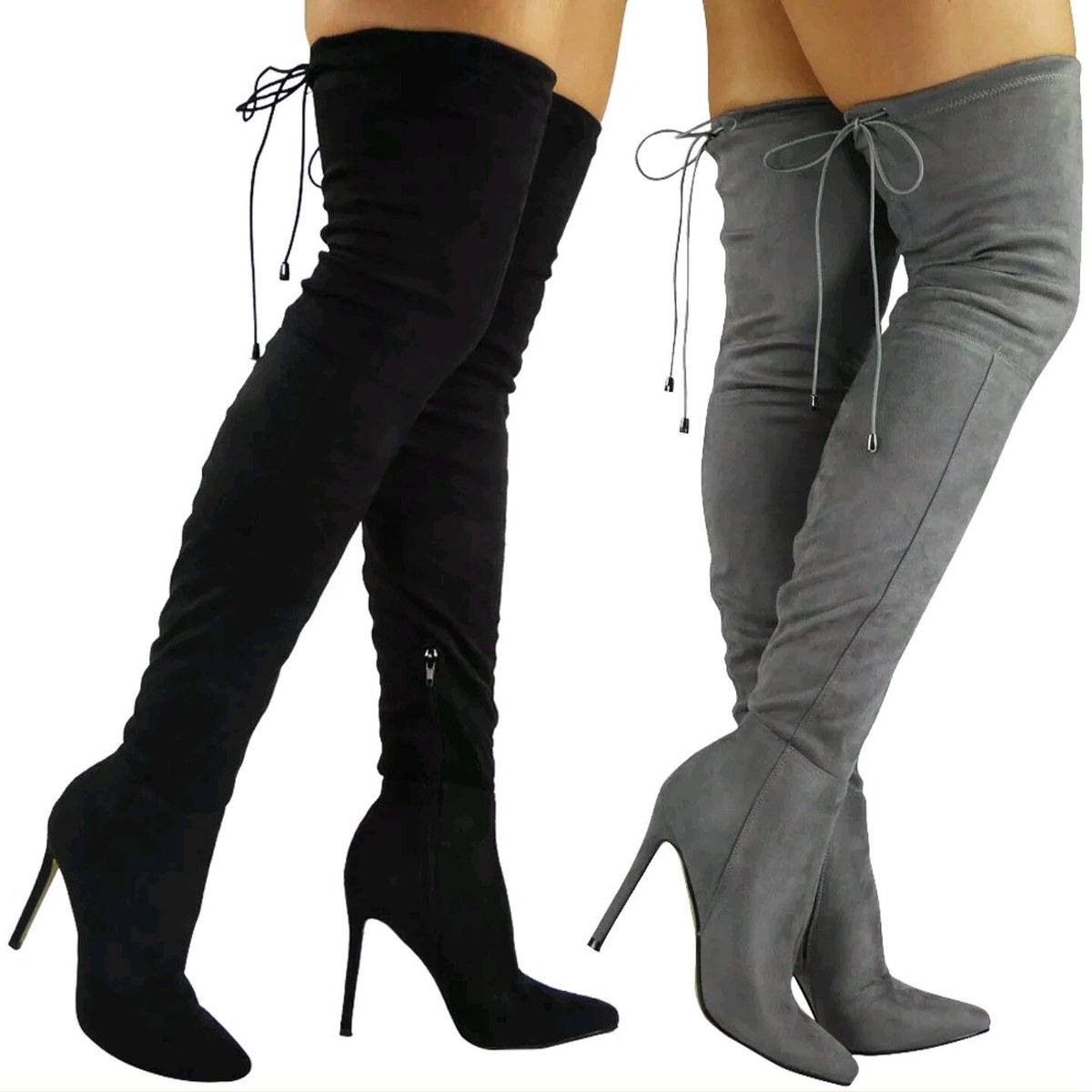Farashaboutique's tweet photo. KLYIE Thigh Highs Boots 
Winter must haves ♥♥♥
In Black or Grey
https://t.co/0UU7biBfoV https://t.co/muQiZ7knyb