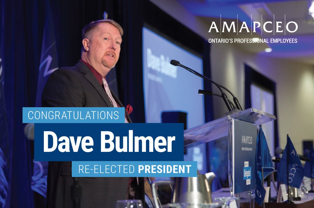 AMAPCEO's tweet photo. Delegates at #AMAPCEO2016 have re-elected Dave Bulmer as President. https://t.co/BPXNdCkyWP
