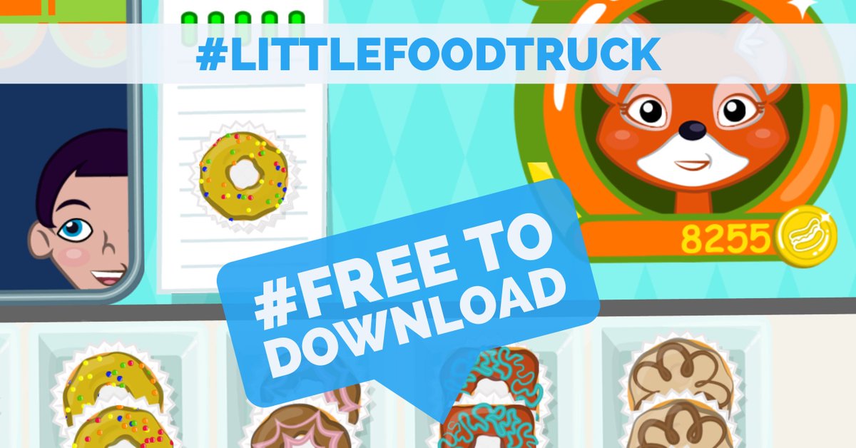 fantastoonic's tweet photo. #LittleFoodTruck is #free for a limited time! Turn your #smartphone or tablet into a Little Food Truck! Sell #donuts! Click the link in bio. https://t.co/BHzTN1fuU2