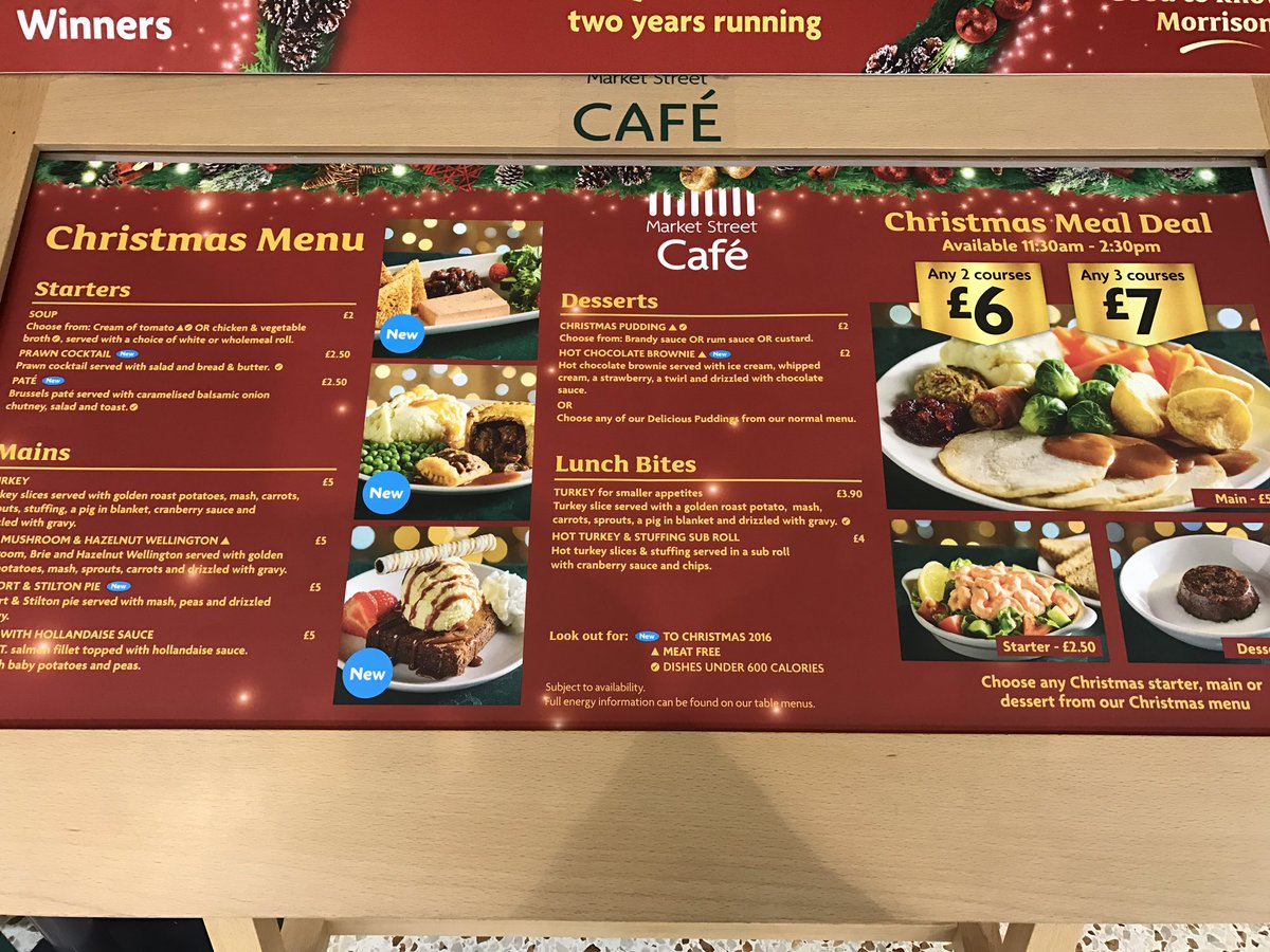 Morrison Cafe Food Restaurant Christmas Meal Morrison Cafe Food Restaurant Christmas Meal