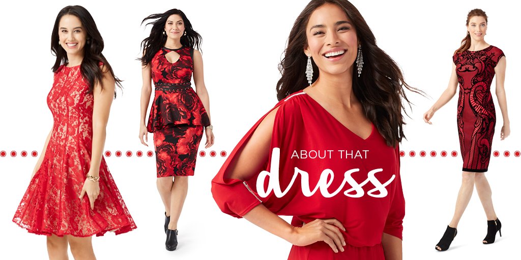 jcp red dress
