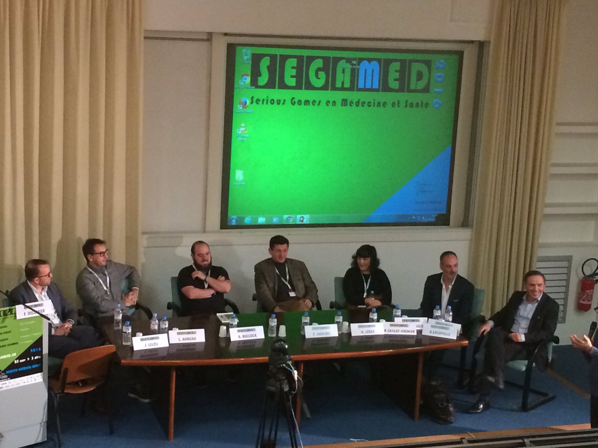 SimforHealth's tweet image. Table ronde avec la rencontre d'industriels à @SeGaMedFR sur les modèles économiques des serious games #hcsmeufr