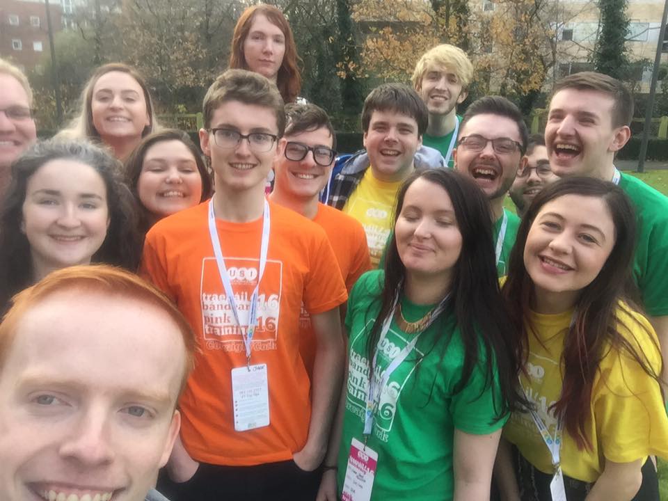 sillyrachael's tweet photo. Awk. This time last week #PinkTraining16 was in full swing. Good times with our wee QUB gang β₯ @qublgbt https://t.co/JdO5HIRK4S
