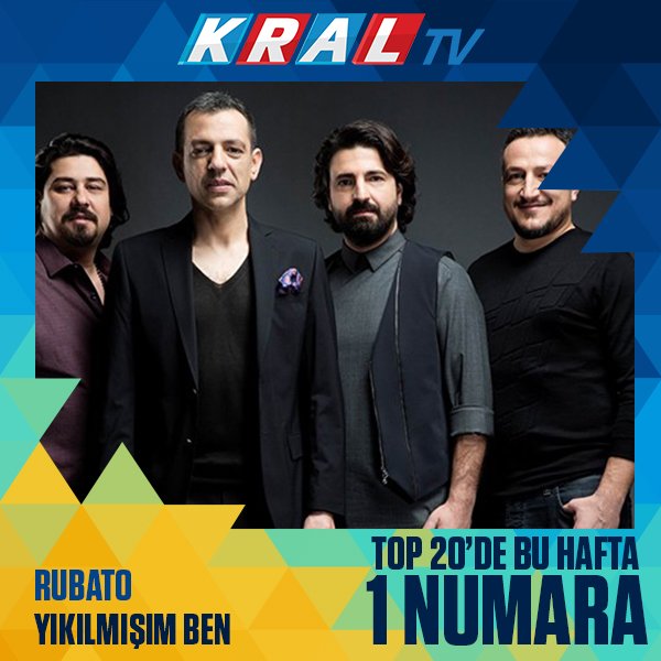 Kral Tv Top 20 listesinde bu hafta 1 numaranın sahibi <a href="/RubatoOfficial/">Rubato</a>  #kralmuzik