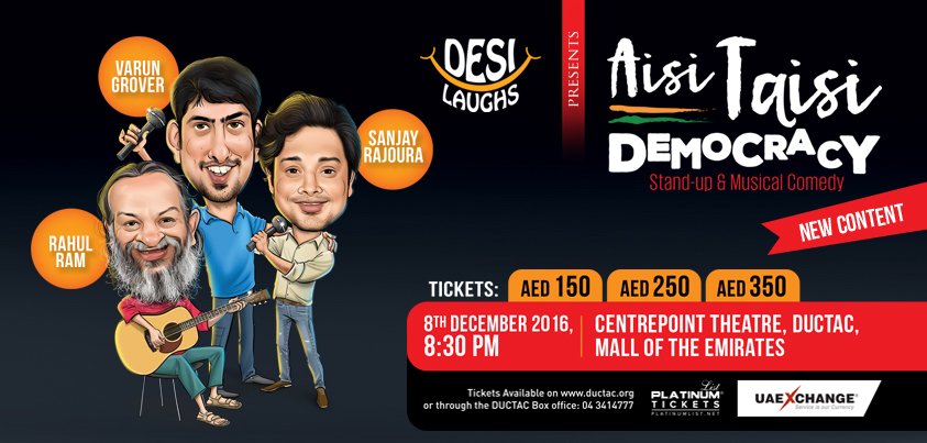 GlamAffaire's tweet photo. @AisiTaisiDemo back in dubai on 8th dec @DUCTAC . Get your tickets now at https://t.co/jsZo76HVtf . Intelligent comedy ,not to be missed!!! https://t.co/H3JK3syssz