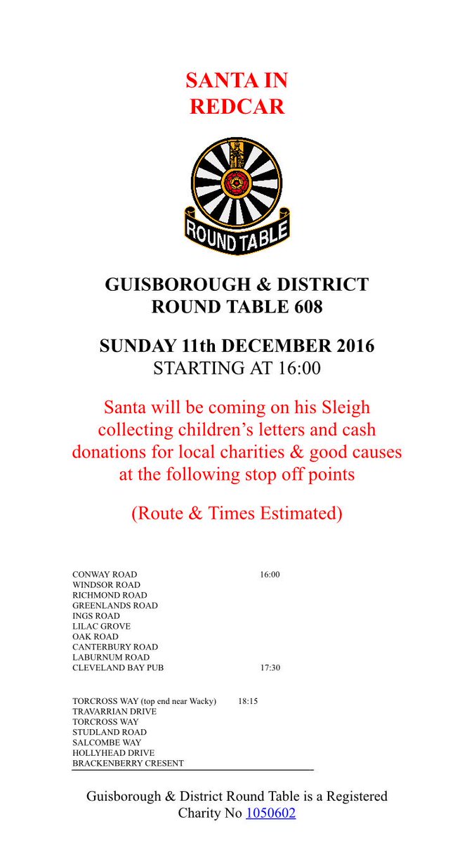 RTGuisborough's tweet photo. Santa in Redcar Sunday 11th December https://t.co/zhVtYYeKn2