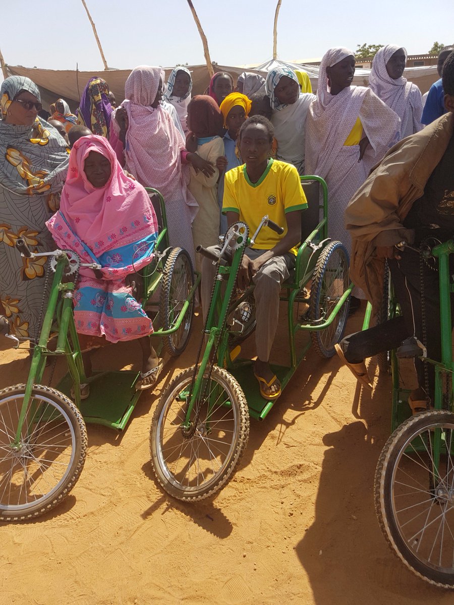 UnhcrTchad's tweet photo. #idpwd2016 In #Chad, #UNHCR &amp; partners support +8k refugees with disability thru equipment &amp; self-reliance activities. more need to be done https://t.co/a1RQIvIPOD