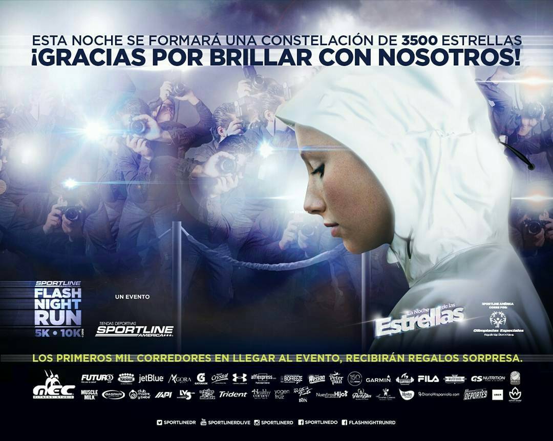 naturhouserd's tweet photo. Esta noche brillarán las estrellas #FlashNightRun #FlashNightRunRD #NocheDeLasEstrellas #NaturhouseRD patrocinador #5K #10K #FlashNightRun https://t.co/iP49LGk9eb
