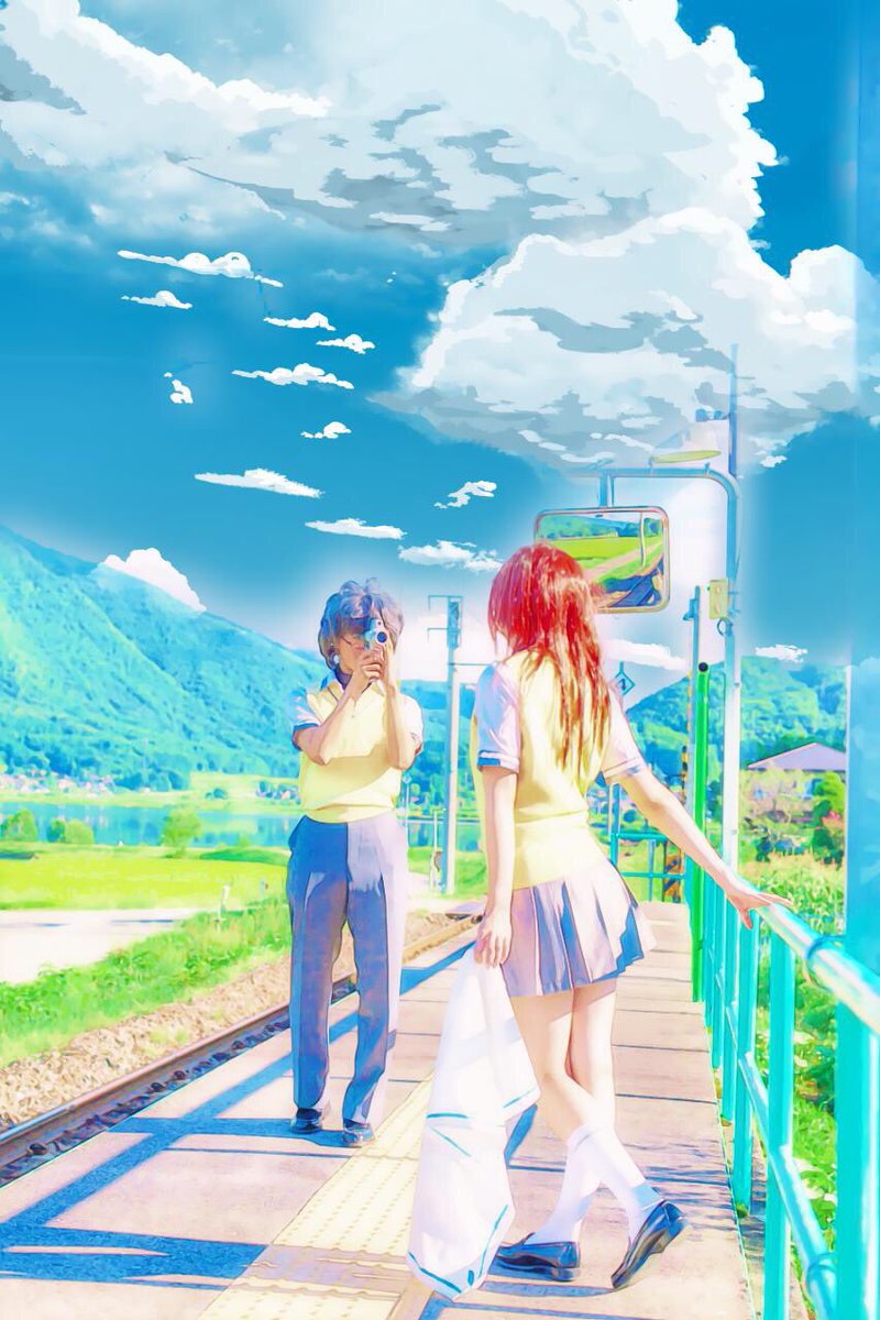 美夜子 これがアニメ風加工アプリ 最近またみてハマってる なつまち あの夏で待ってる