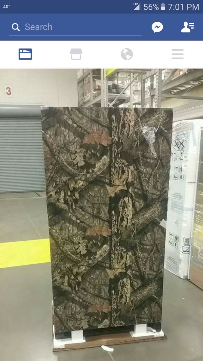 dontjudgeme5656's tweet photo. Redneck goals.   Lowes sells this #camofridge #gross https://t.co/VPFf8zVt3i