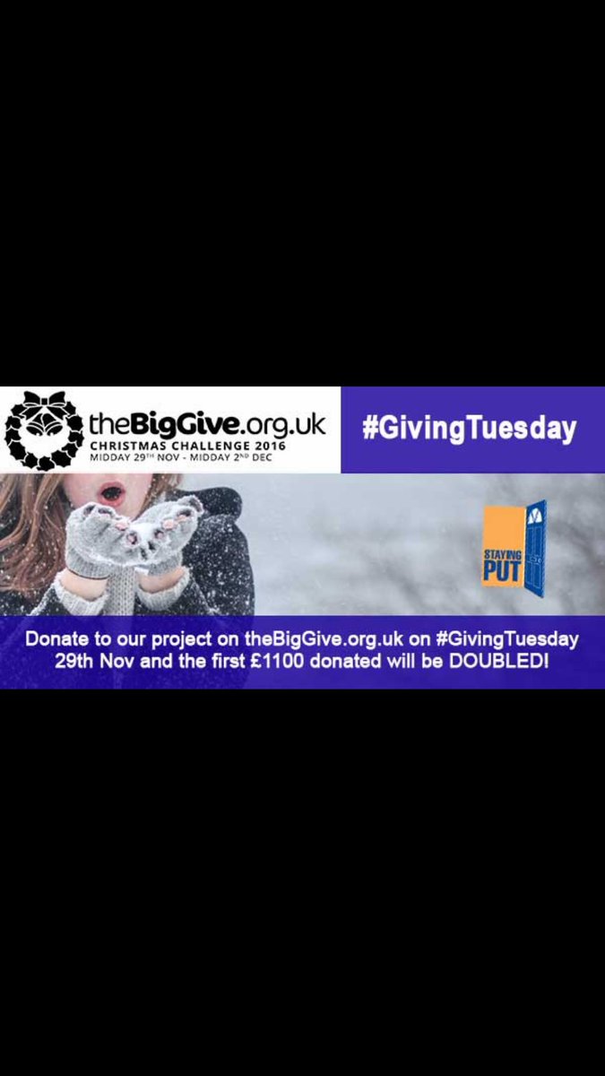 StayingPutUK's tweet photo. We have £104 b4 we reach our target. Even a small #donation will help. 2donate Plse visit  https://t.co/E9z9ulRpDc #ChristmasChallenge16 https://t.co/GYP2hQZoQf