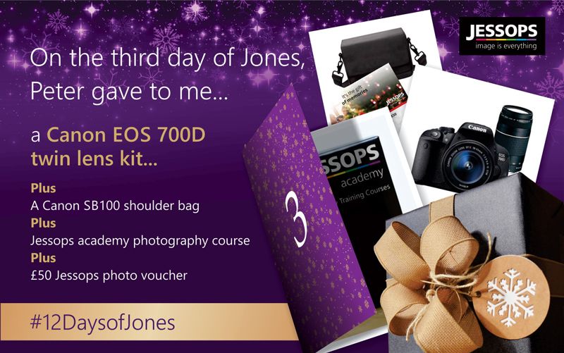You have until 8pm tonight for a chance to win all this! Follow @Jessops &amp; tweet me to tell me using #12DaysOfJones &amp; #12DaysOfJonesDAY3