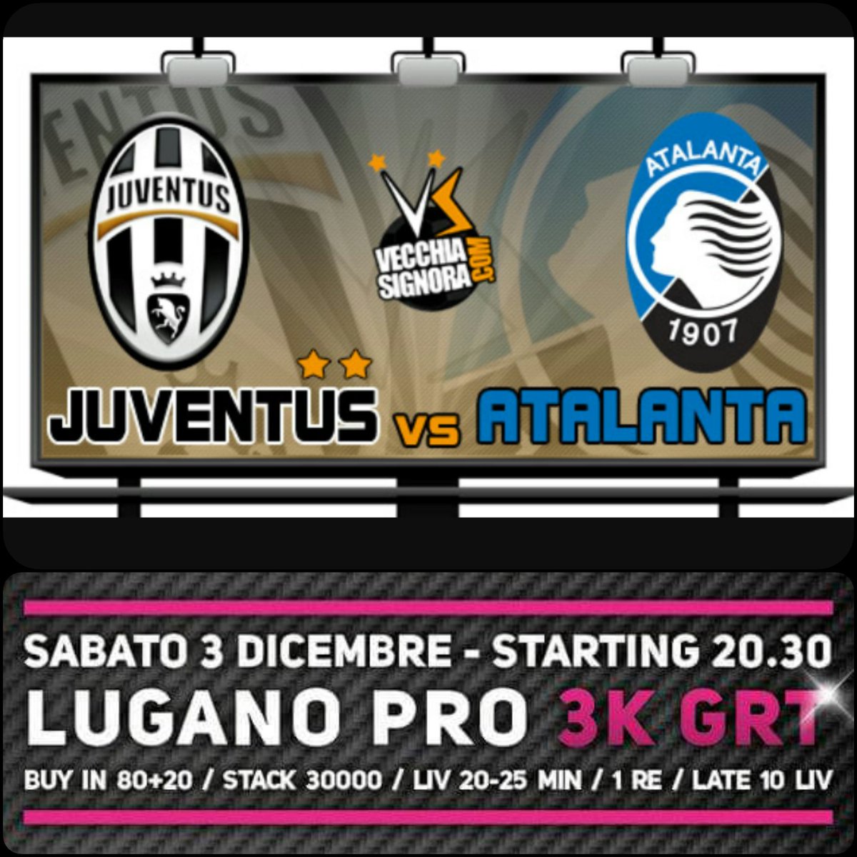 bastilotti's tweet photo. //LUGANO POKER ROOM//
#casinòlugano #Gtd
LUGANO PRO 3.000 Gtd
#LeStelleDiLugano 
JUVE - ATALANTA
#maxischermo
CASH GAME ore 21:30
#PromoCash https://t.co/8Xnsgt8x6y