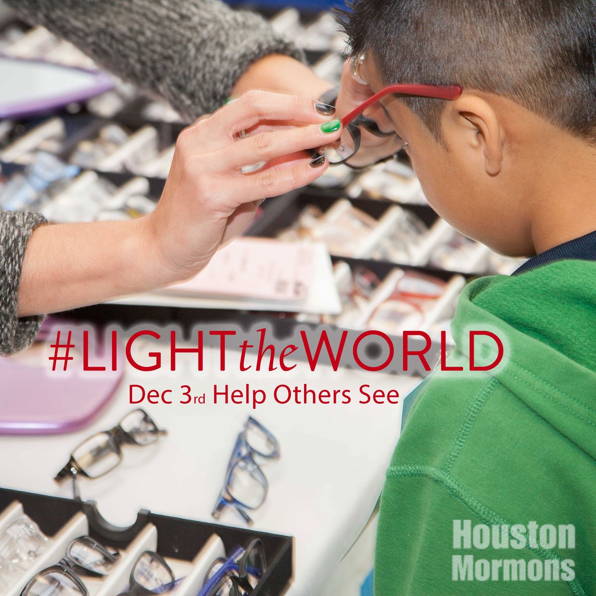 #LIGHTtheWORLD Dec 3rd: Jesus Helped Others to See and So can You #SEEtoSUCCEED #HoustonMormons