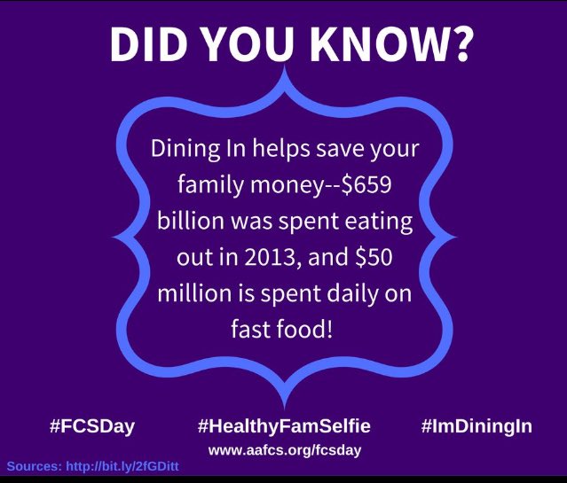 DawnOler's tweet photo. #ImDiningIn #MoneyManagement #FCSDay #HealthyEating https://t.co/4prx9nT6AR
