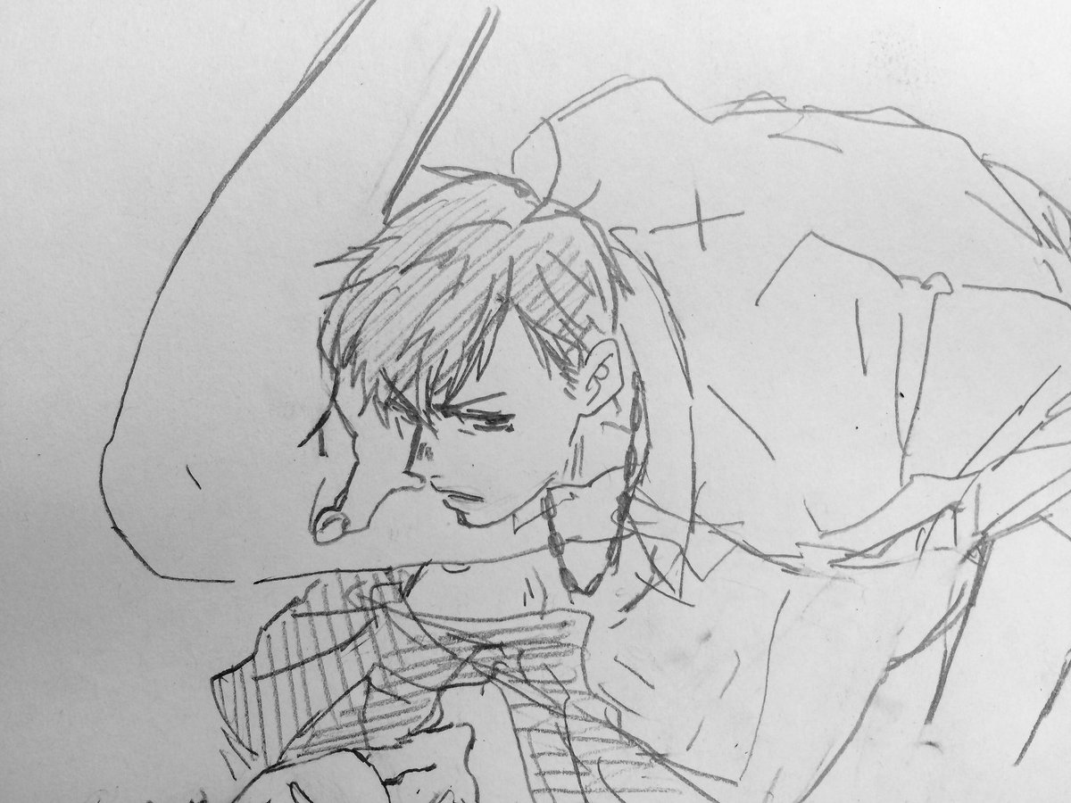寝ている班長さんにお邪魔するマフィ 