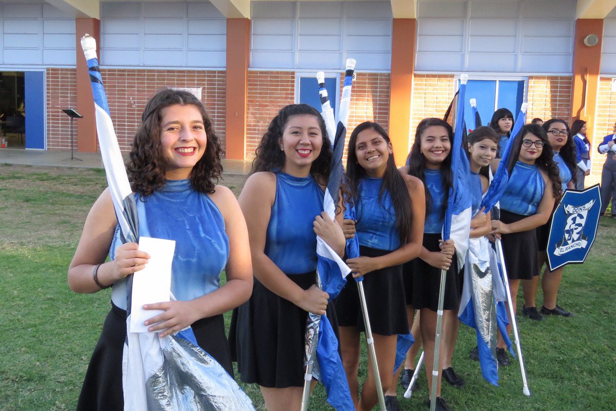 ElRanchoBand's tweet photo. El Rancho Color Guard! #justSpin Looking Good Ladies! @ColorguardErhs https://t.co/Xrj5ssSNnq
