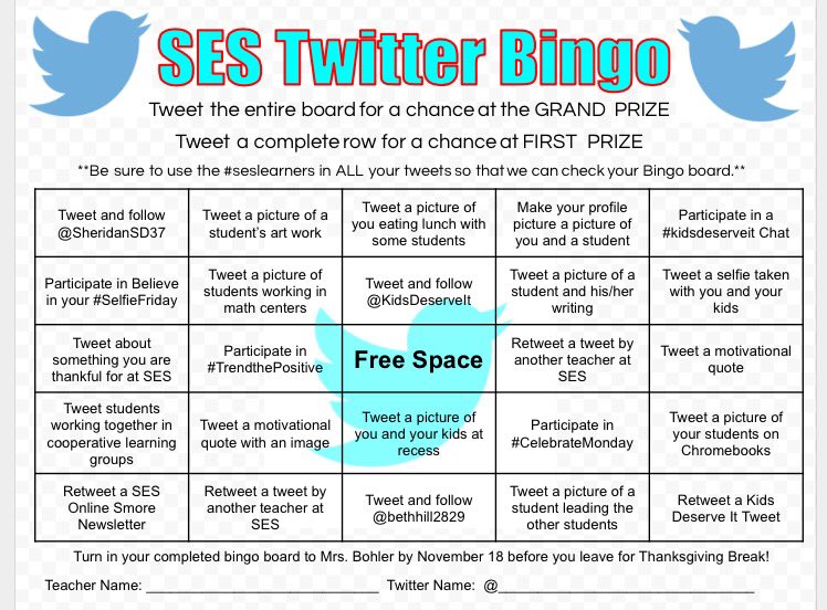Lindsey_Bohler's tweet photo. #hackingleadership Twitter Bingo! https://t.co/yGlQiPIJnQ