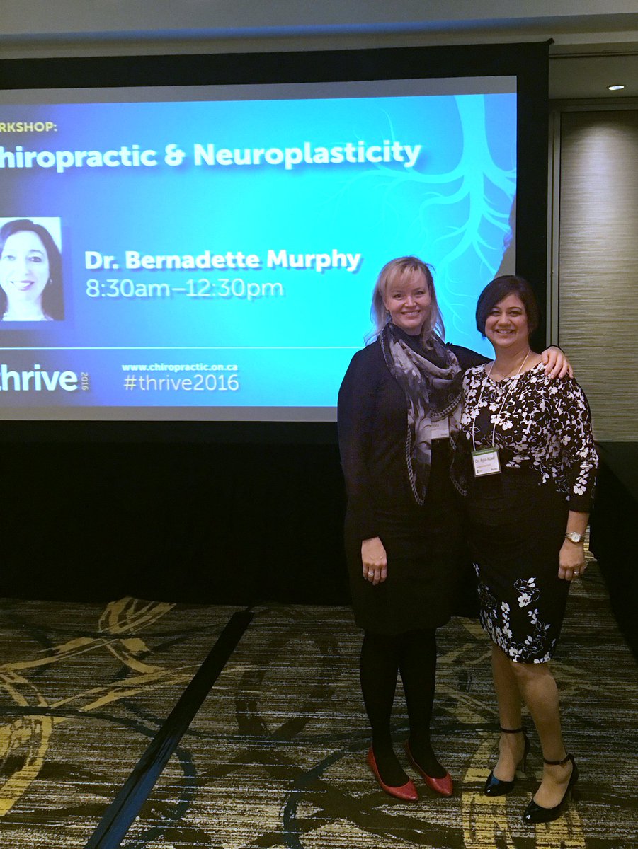 InnoCareLtd's tweet photo. .@ON_Chiropractic president Dr. Ayla Azad with Heather Shantora #Thrive2016 https://t.co/cu6WPyPqqs