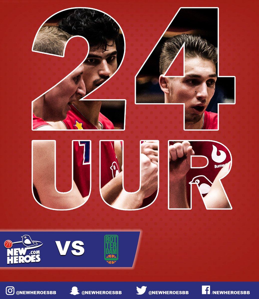 Over 24 uur is de tip-off tegen Forward Lease Rotterdam! Ben jij er ook bij? #GoNewHeroes