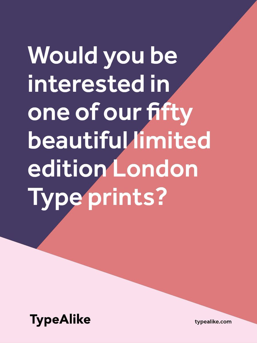 TypeAlike's tweet image. See in store for more details typealike.com #typealike #bespokeprints