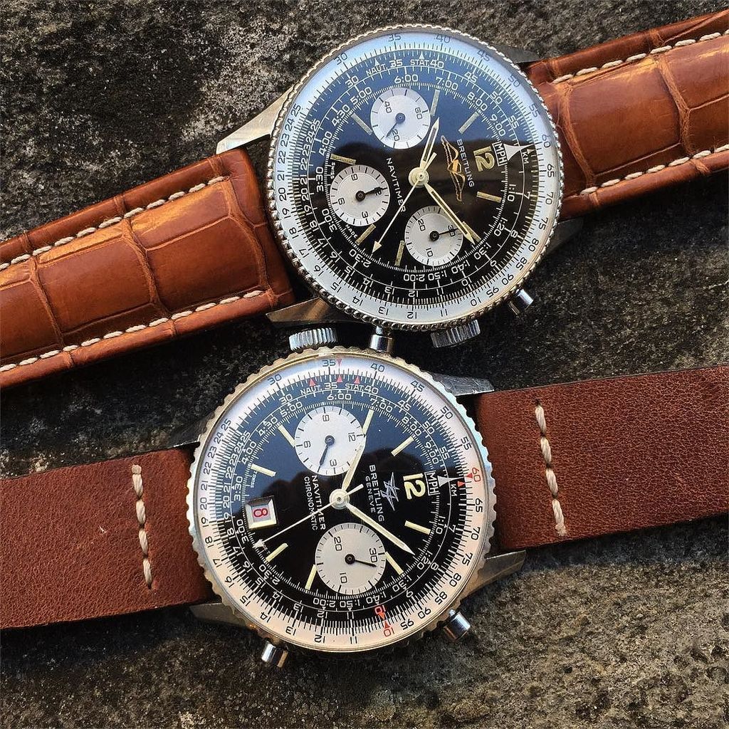 WatchFred_IG's tweet photo. #vintagechronograph ❤️ - #Naviparade with the first and last variation of the "small case"… https://t.co/amRo7KKNIh https://t.co/Q4tSKud3fz