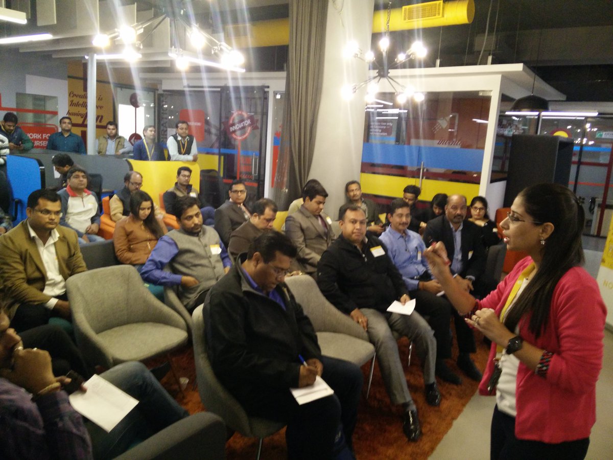 NowFloats's tweet photo. #NFConnect underway! @PayalOhri steps up #customerservice and explains our account management system. https://t.co/eGOjfnjH0D