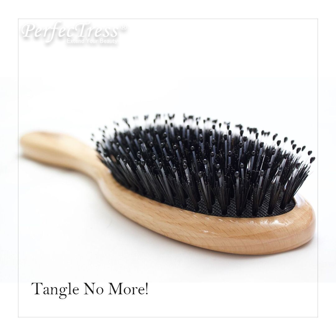PerfecTressUS's tweet photo. #perfectress #flatbristlebrush Perfect solution for detangling #hairextensions! The brush detangles, smooths, &amp; polishes hair to perfection! https://t.co/xAiquMVNSg