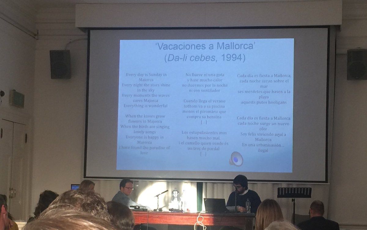 NASWells's tweet photo. Hearing examples of 'the tourist gaze' in music, the Mallorcan vengaboys?! #TransModLangs https://t.co/voCy7yOncs