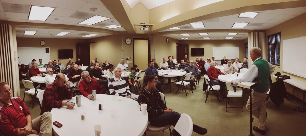 fredgreco's tweet photo. Harry Reeder speaking to the men of Christ Church #cckpca #spirituallifeconference @HarryLReeder3 https://t.co/MsPJM7rplT