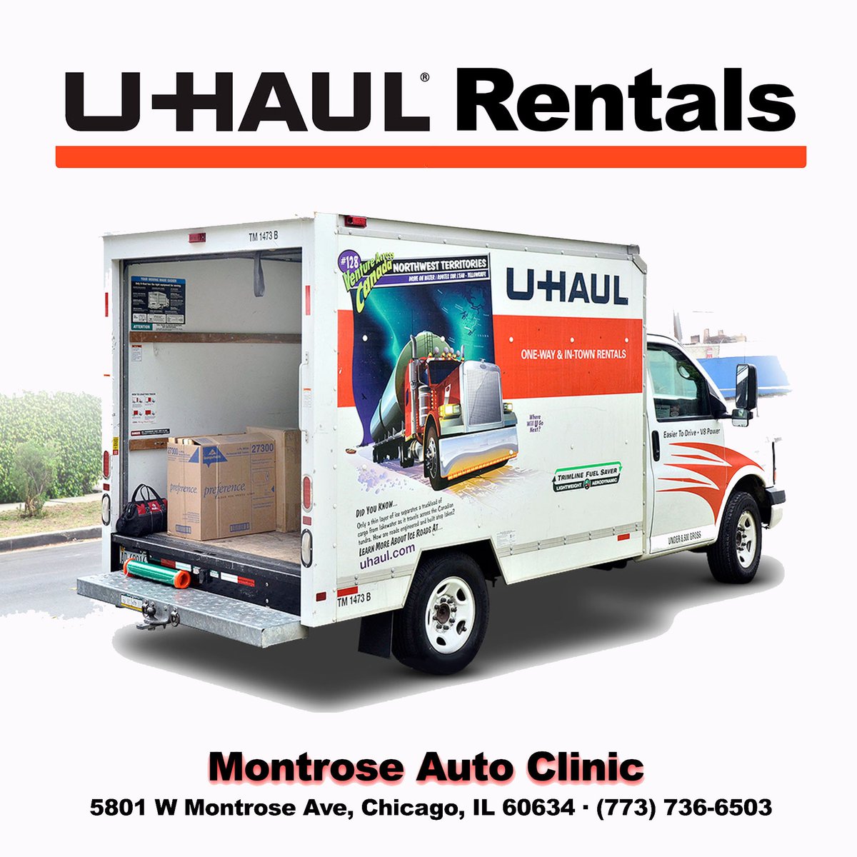Montrose_Auto's tweet photo. Moving? Contact us for rental quotes!
#Uhaul #truckrental #Autorepair #MontroseAutoClinic #Chicago  #portagepark https://t.co/Riij3KkcaE