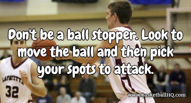 BasketballHQ's tweet image. Keep the ball moving and look to score within the offense.

Free 7 Day Pro Membership Trial: basketballhq.com/signup