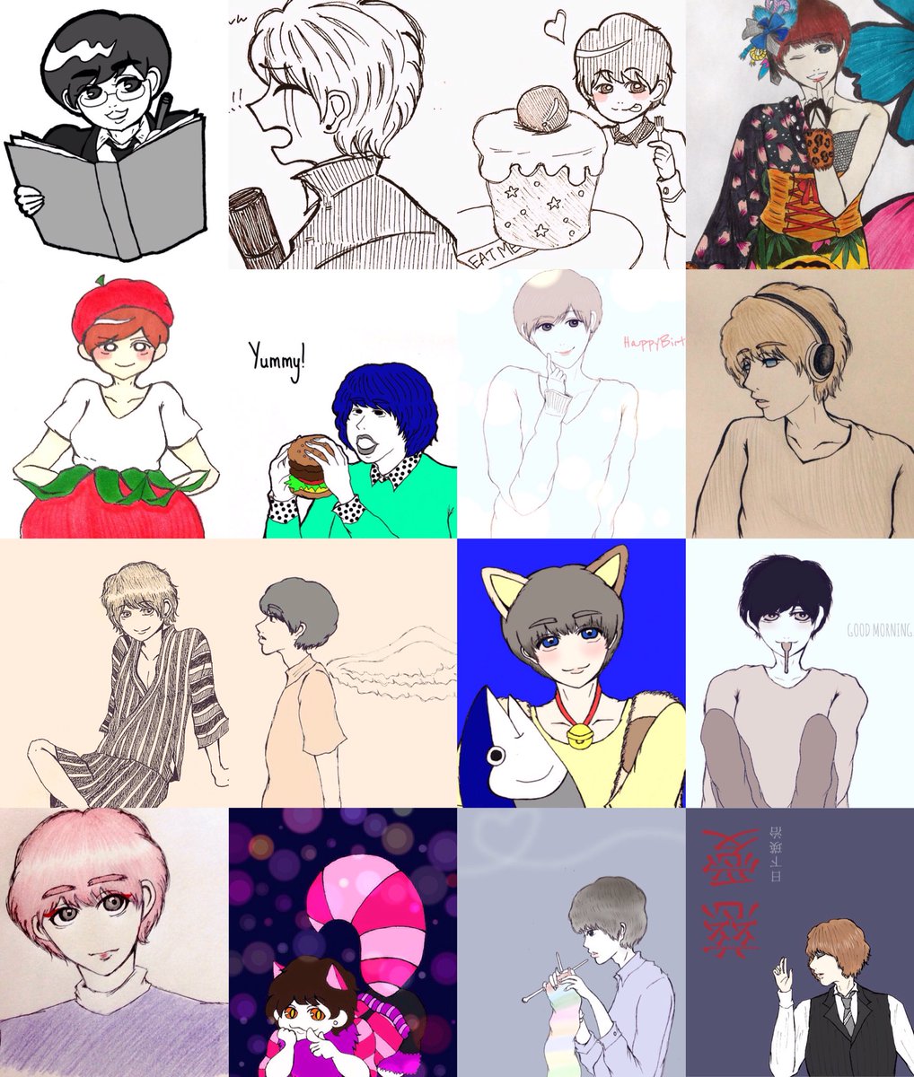 nyan___parari's tweet photo. 時間が無かったけども感謝の気持ちを伝えたく今までのをまとめました！！本当に楽しかった！！ありがとうワンドロ！！ワンドロの記憶は永久に不滅です！！
@onedraw_p 
#平成版深夜の真剣お絵描き60分一本勝負 https://t.co/miu2m4BvMp