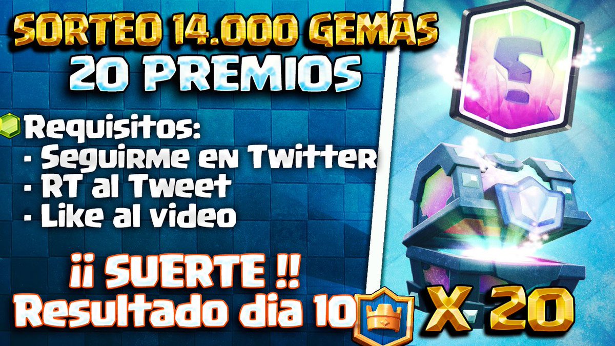 ❤️️💚SORTEO 20 COFRES LEGENDARIOS 5$💚❤️️

Requisitos‼️
🔁Dar RT a este tweet 
✅ Seguirme en Twitter
👍Like vídeo 🔽⬇️

youtu.be/3GHuROTBhJA