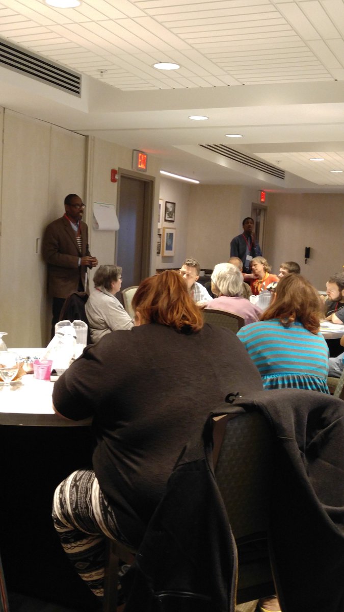LeadershipVT's tweet photo. @VTGMSA @VTFN The one and only Chester Finn with his first address to the group #disability #leadership #VTLeadershipSeries #selfadvocacy https://t.co/trVDH2HIYj