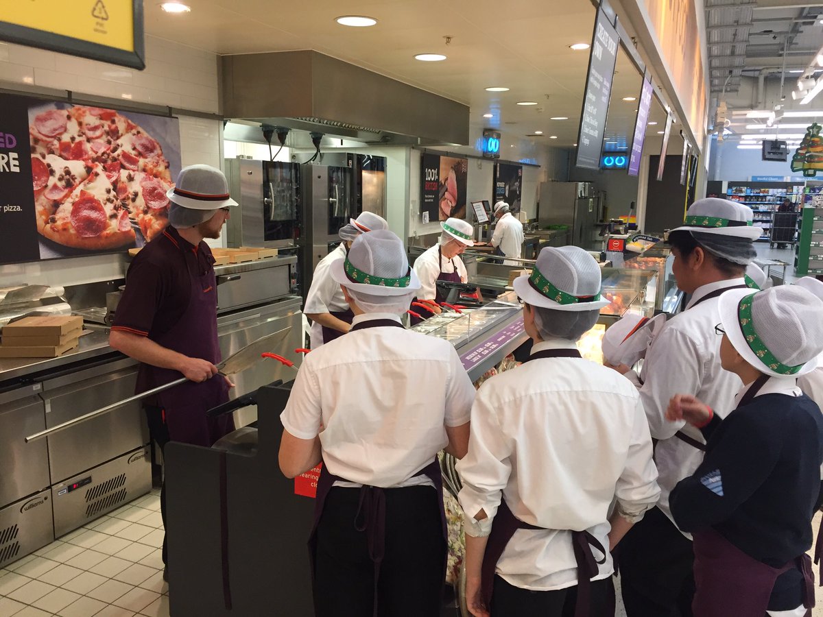 MrTCKnight's tweet photo. Took our @ASDANeducation students to @sainsburys to create&amp;cook pizzas &amp;also learn about food storage, preparation&amp;hygiene! @BrockhillTrips https://t.co/ZZhP8a0dfV
