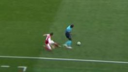 TheArsenalPosts's tweet photo. Aguero gets the same length ban for nearly breaking David Luiz in half as Xhaka got for a tactical foul on Barrow on the half way line. https://t.co/0madSTmKGS