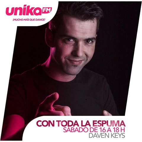 UnikaFM_Radio's tweet photo. Y ahora 2 horas con @DavenKeys y su @espumaoficial para no parar de bailar con los mejores temas #electrolatino y #dancecomercial,0¡ Subelo! https://t.co/8bm7GoZEFc