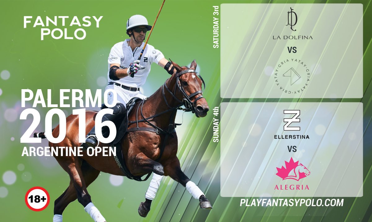 FantasyPolo's tweet photo. It's game day! Are you coming to support your players? #AbiertodePalermoHSBC Who will earn you the most points? #FantasyPolo https://t.co/9Q6rhNG1wl