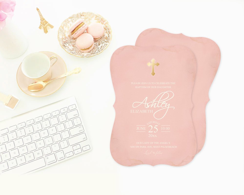 ETSYcreativity's tweet photo. Pink and Gold #Baptism #Invitation Customized by #VGInvites https://t.co/xkGo4iWNVI  https://t.co/aw9BjjDWZa
