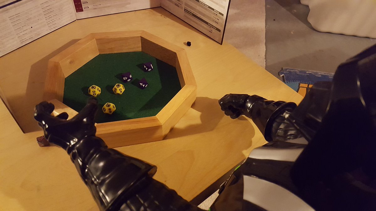 Northern_Nerd's tweet photo. Looks like everyone is having fun with the Star Wars RPG mostly Vader by the look of things. #Vaderisalive https://t.co/x57Xop70sZ