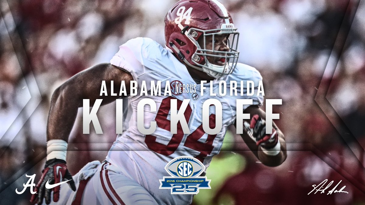 AlabamaFTBL's tweet photo. And we're off! #SECChamp25 #RollTide https://t.co/2y2Hor9BHx