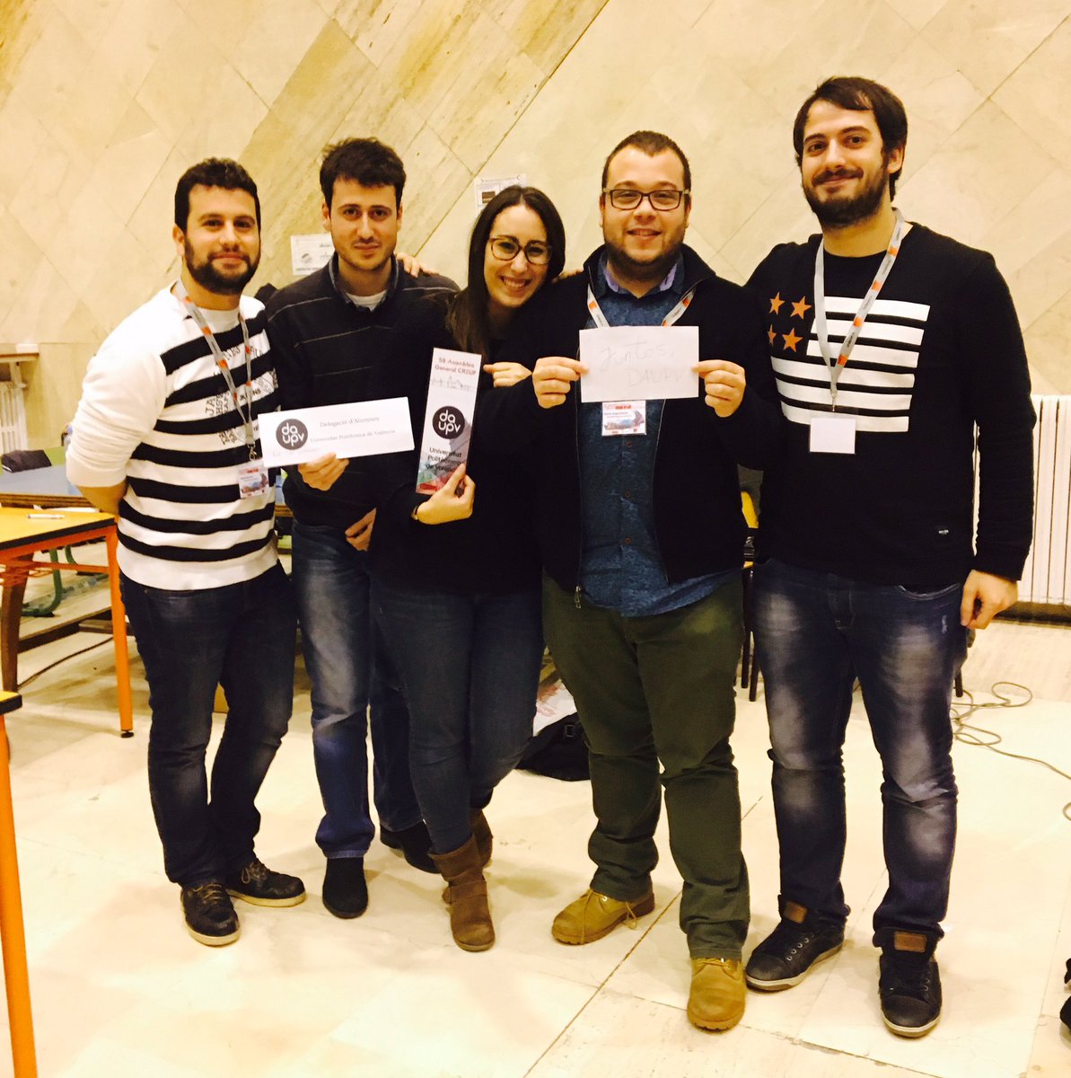 Juntos <a href="/daupv/">daupv</a> en la #58AGOCREUP Con ganas de seguir trabajando por todos los estudiantes.