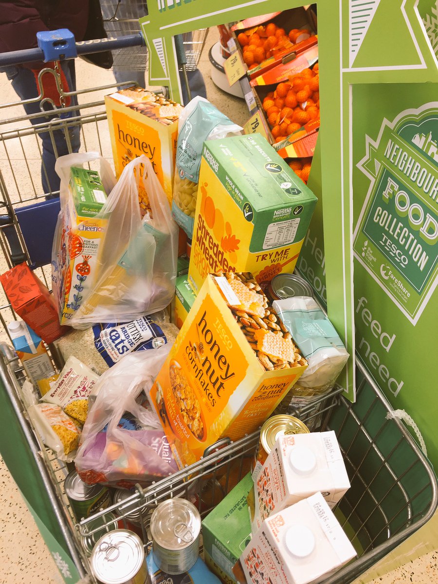TescoFelixstowe's tweet photo. Amazed at people's generosity to the neighbourhood food collection today #NeighbourhoodFoodCollection @Tesco @groundworkuk @Ben_Leclerc_ https://t.co/R9fm00GPZU
