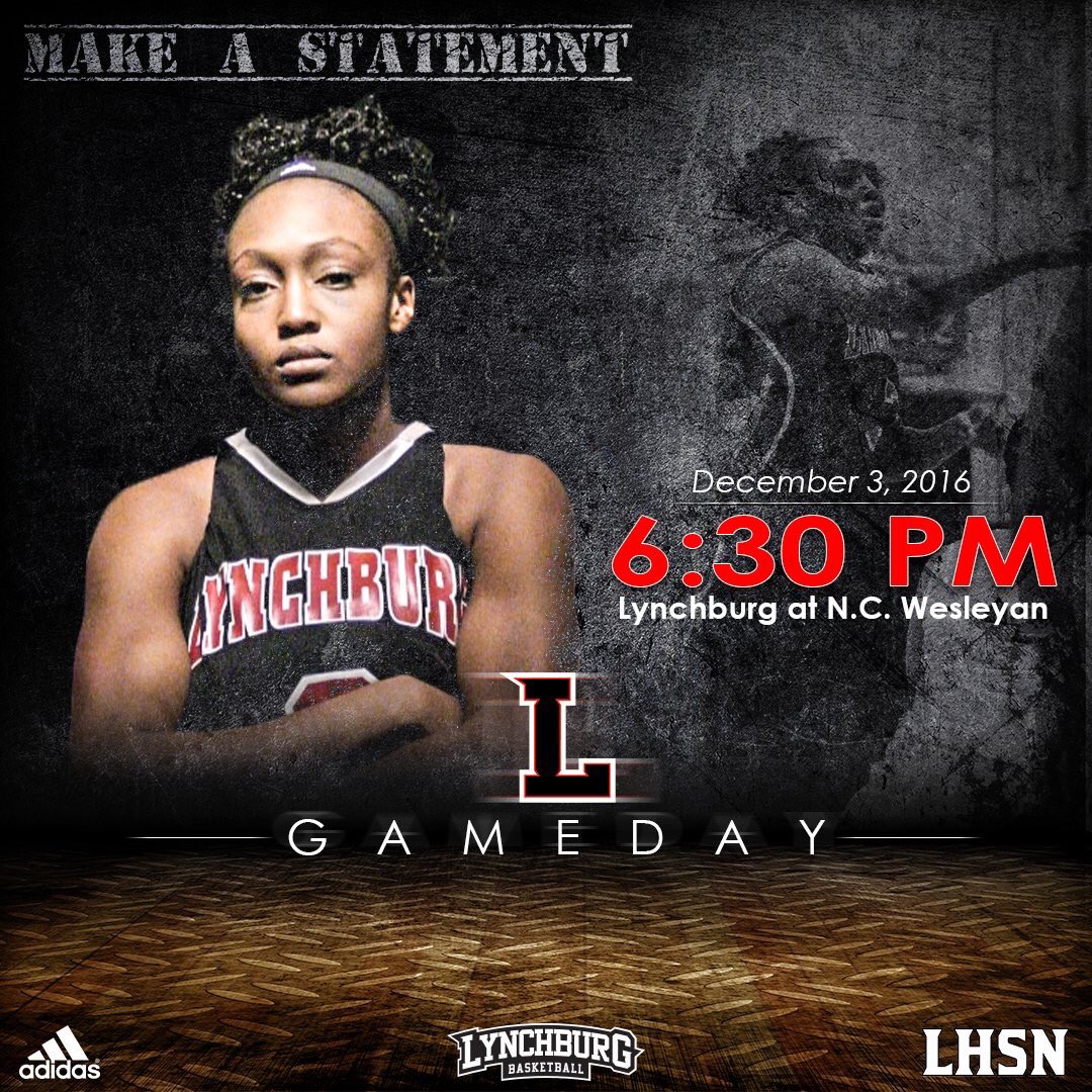 lynchburg_wbb's tweet photo. GAMEDAY! Tune in tonight at 6:30pm as we take on North Carolina Wesleyan! #LCWB #Ethos #Wonnation https://t.co/bBeHw215Ge