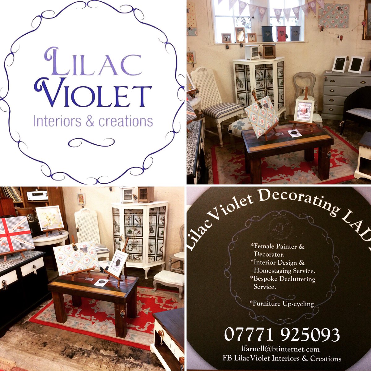 LilacVioletic's tweet photo. LilacViolet Interiors&amp;Creations new retail space at Upstairs Downstairs, Severn Rd, Gloucester. The Quays. #lilacviolet #upstairsdownstairs https://t.co/9k9tG6cRqp