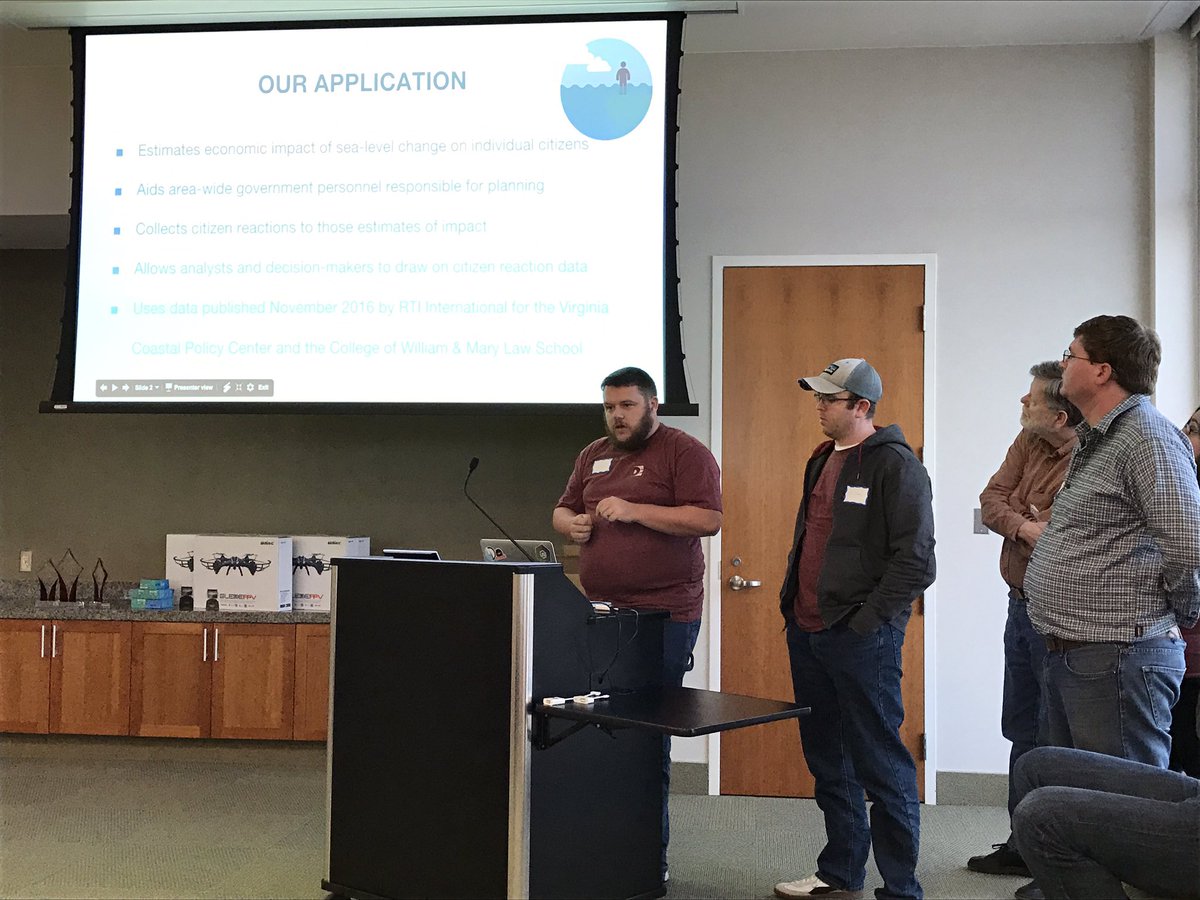DomEnterprises's tweet photo. Team Norfolk Flood estimates impact of sea-level change with "HR Flood" #hackdataHR https://t.co/KMyoGLNyyc