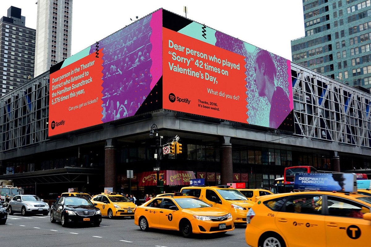 .<a href="/Spotify/">Spotify</a> crunches user data in fun ways for this new global outdoor ad campaign: adweek.it/2gRLL18