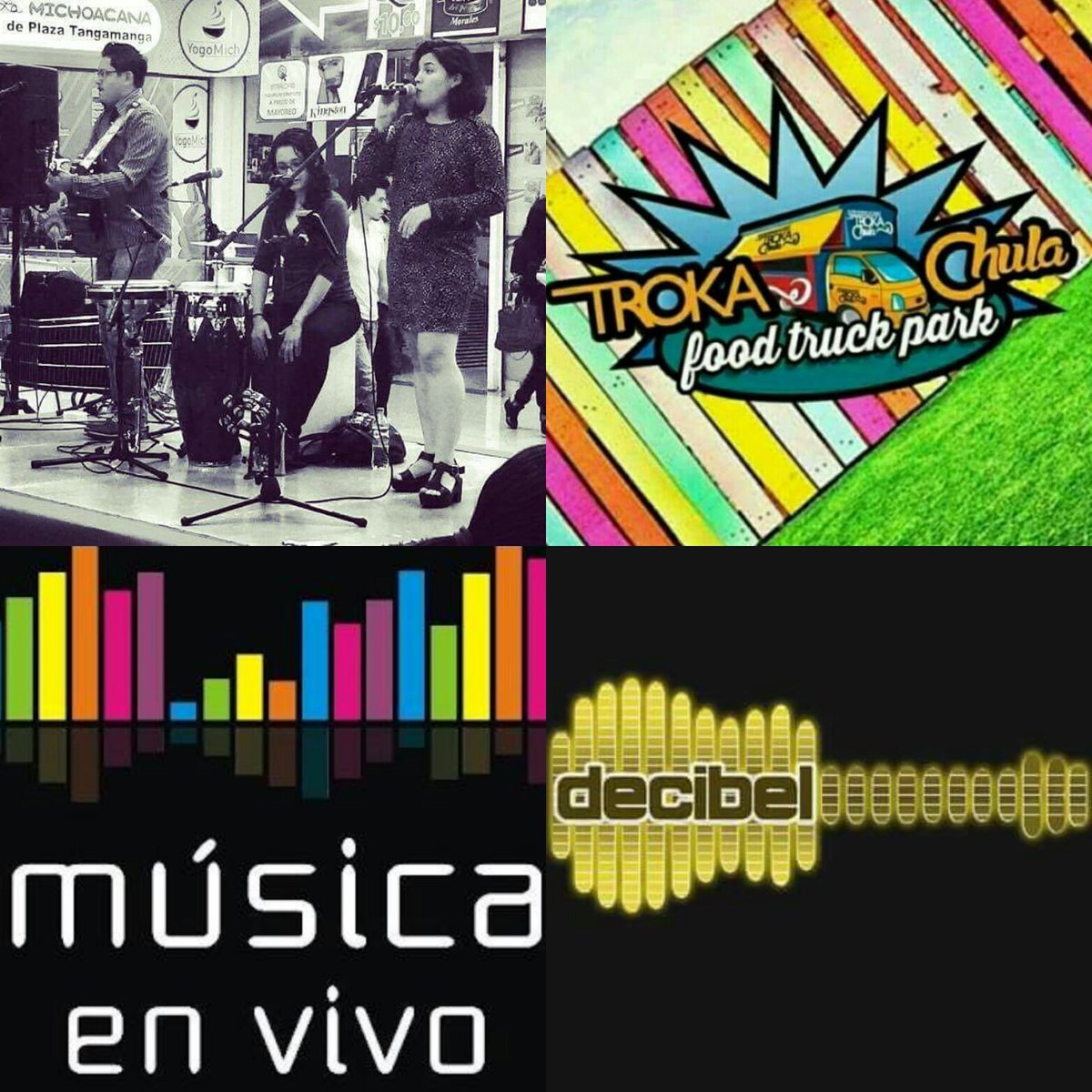Te esperamos con un buen Pop Rock del Grupo Decibel... Sabado 03 de 9 pm a 12 am..... TrokaChula Food Truck Park!!!